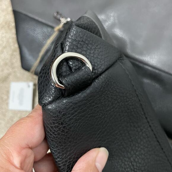 Brouk & Co Alpha Vegan Leather Duffel Bag Travel Set Black Gray Weekender NEW - Picture 9 of 11